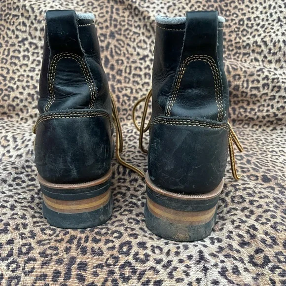 Black Leather Men’s Boots - Picture 4 of 12